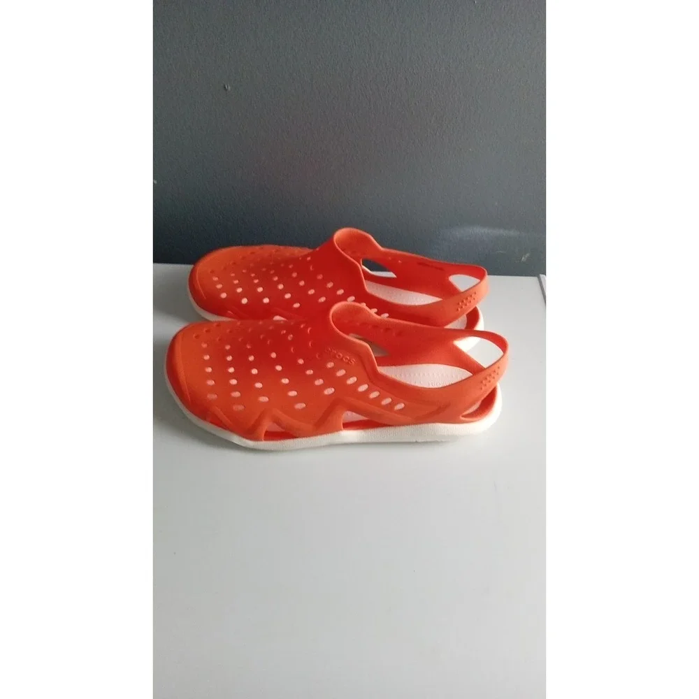 Orange Clogs Sandals Slip On Water Shoes Beach Pool Summer Comfort